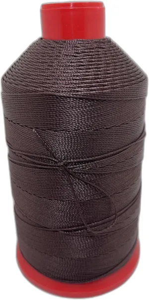 Bonded Nylon Sewing Thread #92 T90 1850yds for Outdoor, Upholstery (Chocolate Brown)