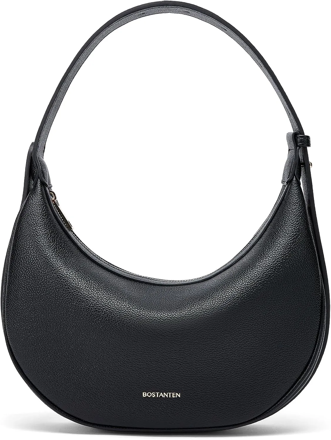 BOSTANTEN Crescent Shoulder Bag for Women Trendy Crossbody Hobo Purse Vegan Leather Clutch Handbag Adjustable Strap