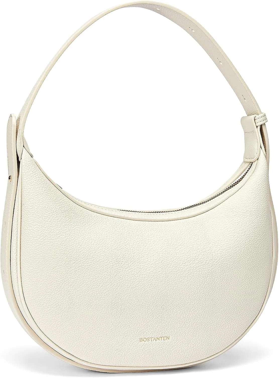 BOSTANTEN Crescent Shoulder Bag for Women Trendy Crossbody Hobo Purse Vegan Leather Clutch Handbag Adjustable Strap