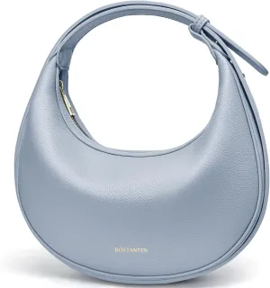 BOSTANTEN Crescent Shoulder Bag for Women Trendy Crossbody Hobo Purse Vegan Leather Clutch Handbag Adjustable Strap