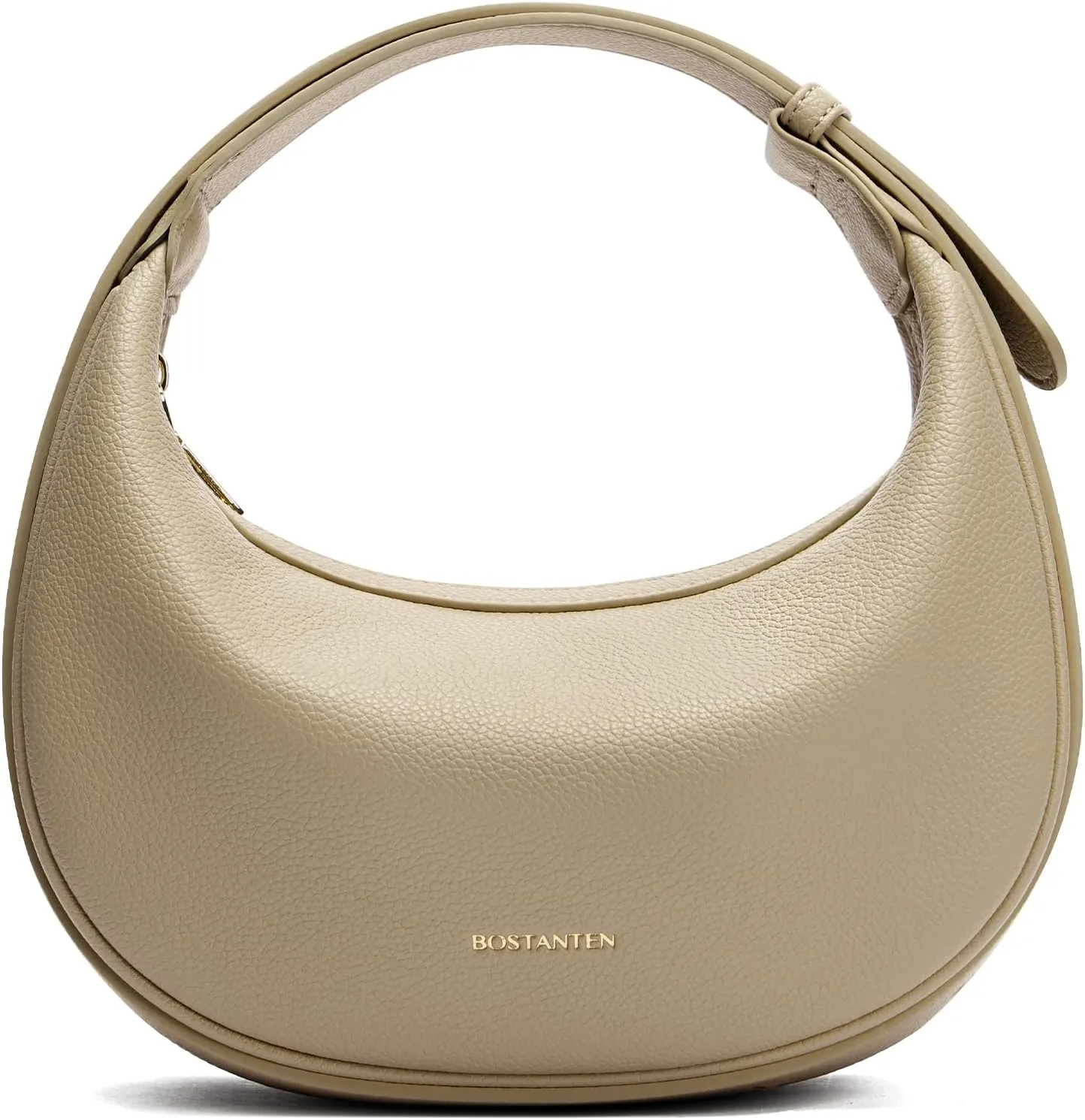 BOSTANTEN Crescent Shoulder Bag for Women Trendy Crossbody Hobo Purse Vegan Leather Clutch Handbag Adjustable Strap