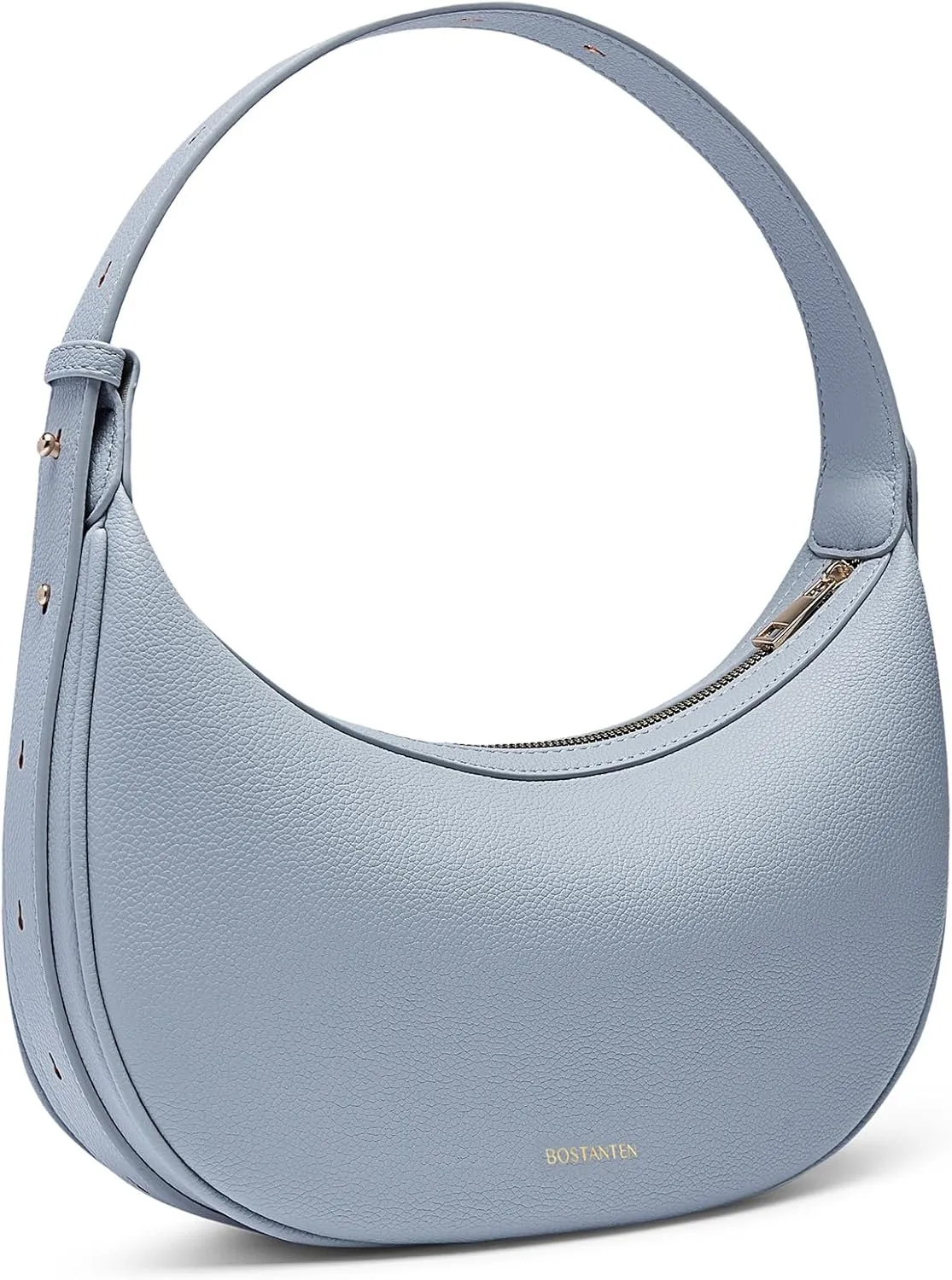 BOSTANTEN Crescent Shoulder Bag for Women Trendy Crossbody Hobo Purse Vegan Leather Clutch Handbag Adjustable Strap