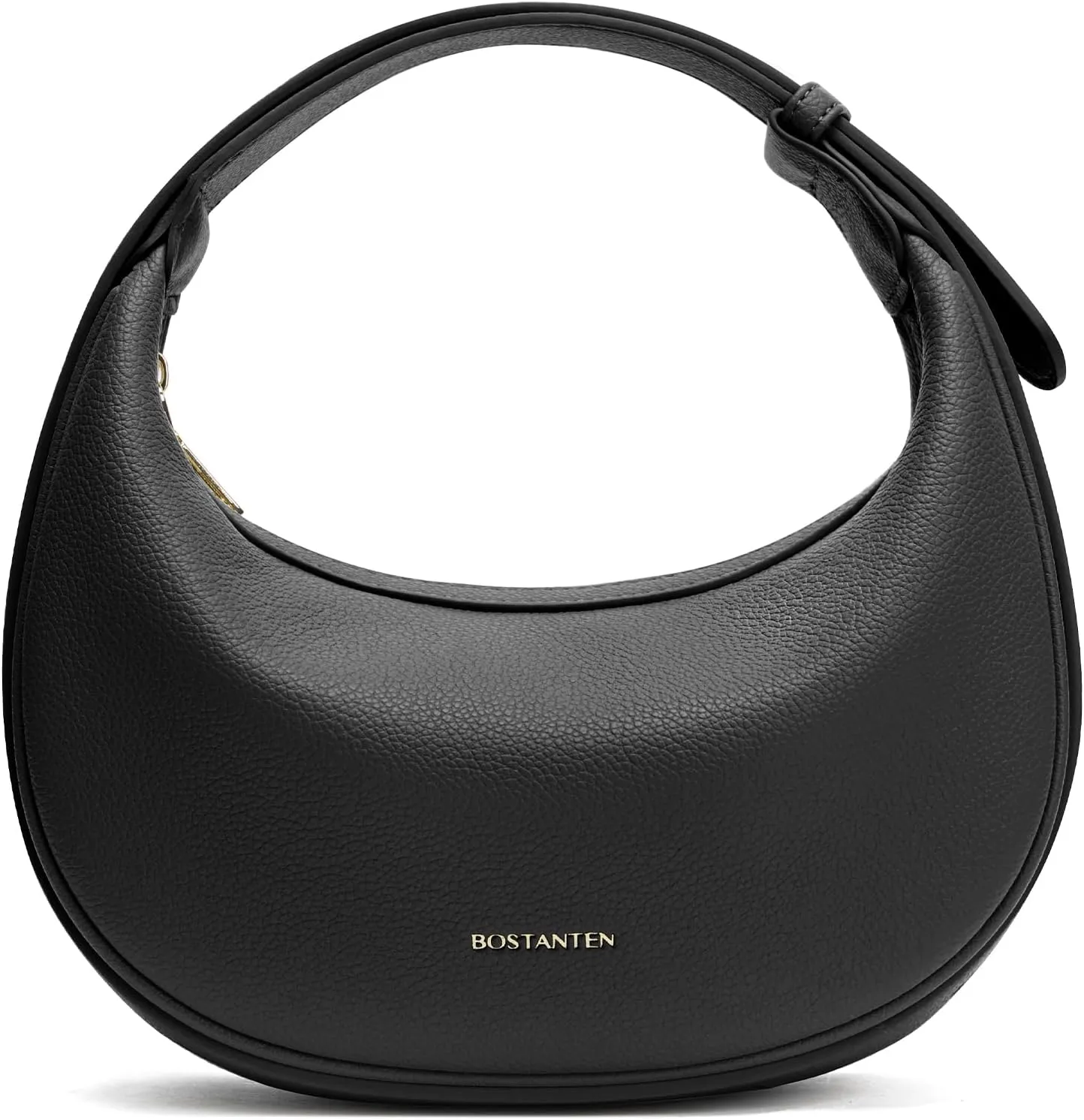 BOSTANTEN Crescent Shoulder Bag for Women Trendy Crossbody Hobo Purse Vegan Leather Clutch Handbag Adjustable Strap