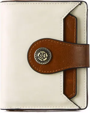BOSTANTEN Leather Wallets for Women RFID Blocking Zipper Pocket Small Bifold Wallet Card Case