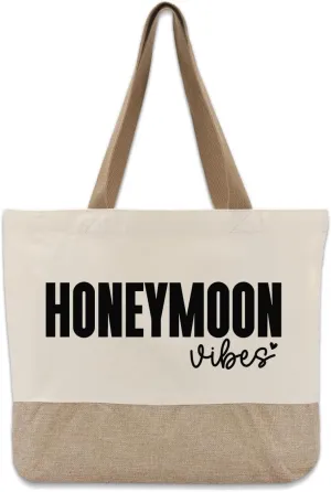 Bridal Shower Canvas Tote Bag for Bride to Be, Engagement & Bachelorette Gifts for Her, Future Mrs