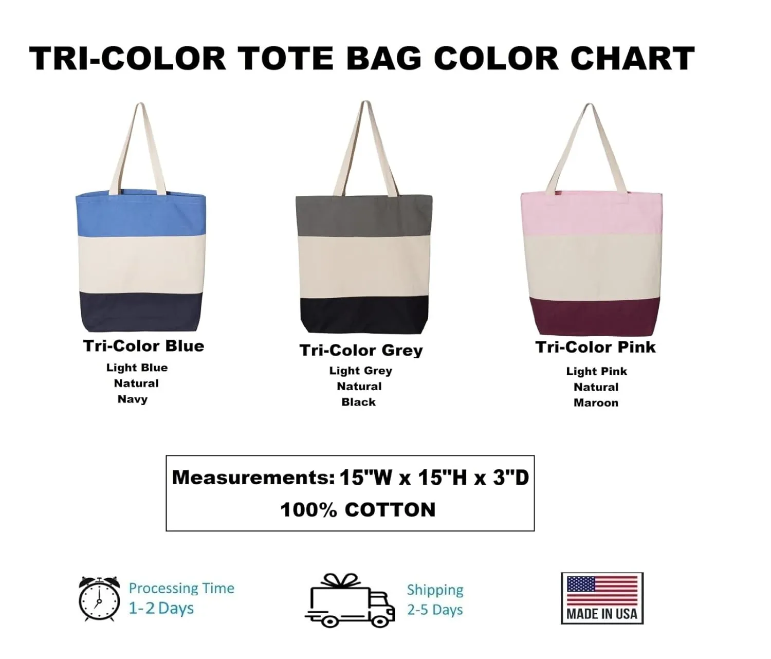 Bride Tribe Tote Bag, Bride Tribe Gifts, Bachelorette Gift, Bridesmaid Proposal Tote, Bridal Shower, Bridesmaid Gifts,Maid of Honor Gift Bag (15"L x 15"H x 3"D, Tri-Color Blue)