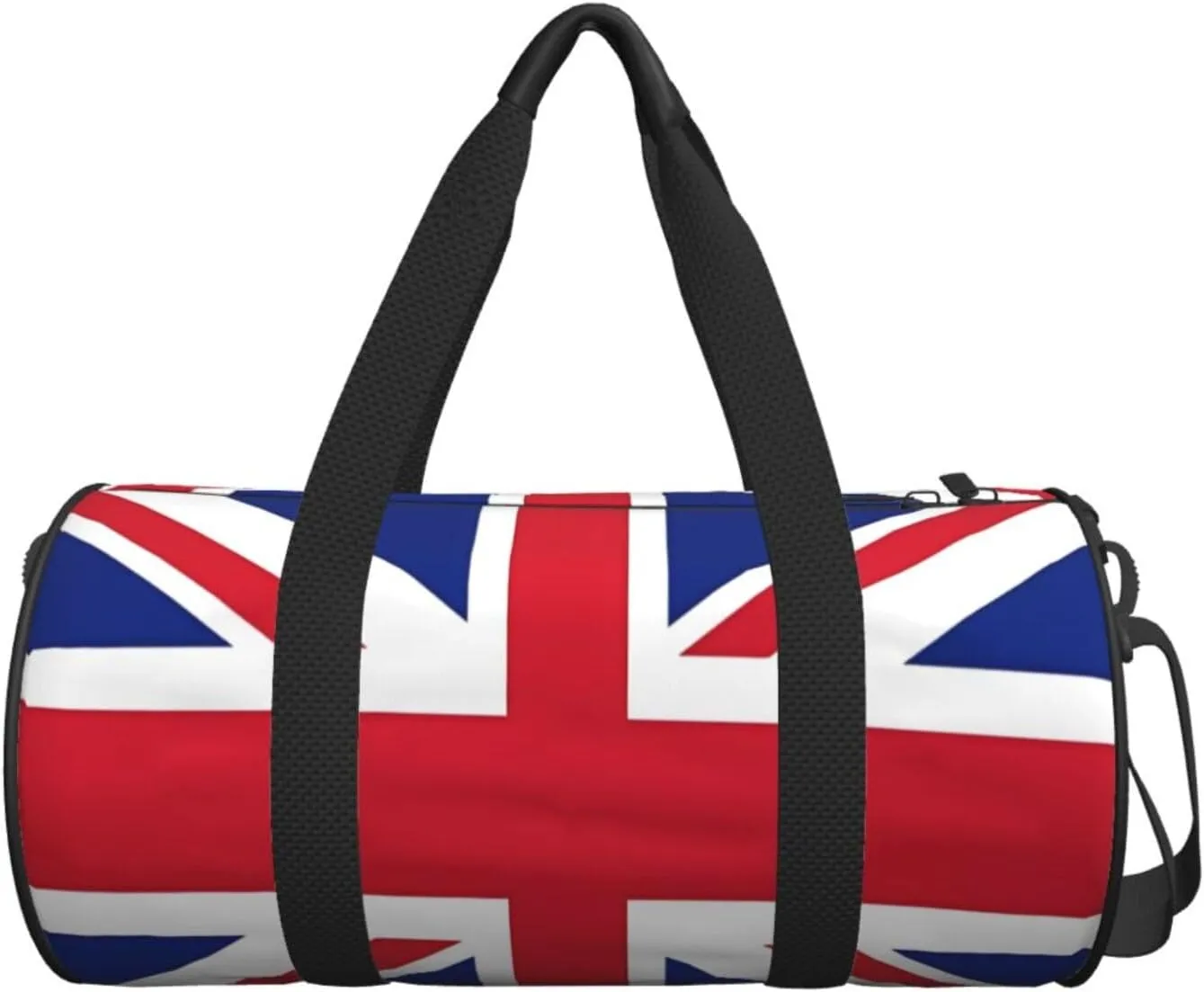 British England UK Union Jack Flag Round Travel Duffel Bag Large Capacity Gym Sports Bags for Hiking Vacation Trips