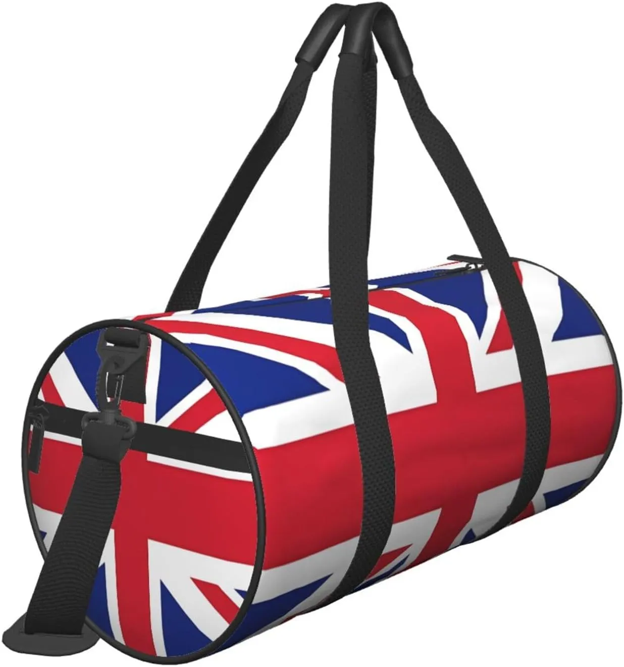 British England UK Union Jack Flag Round Travel Duffel Bag Large Capacity Gym Sports Bags for Hiking Vacation Trips