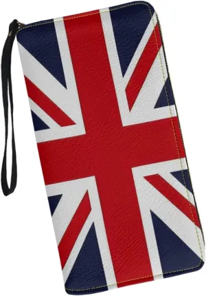 British Flag Print Women Wallets Long Zipper Coin Purse Card Holder Handbags Wallet Purses Clutch Money Wristlet Bags