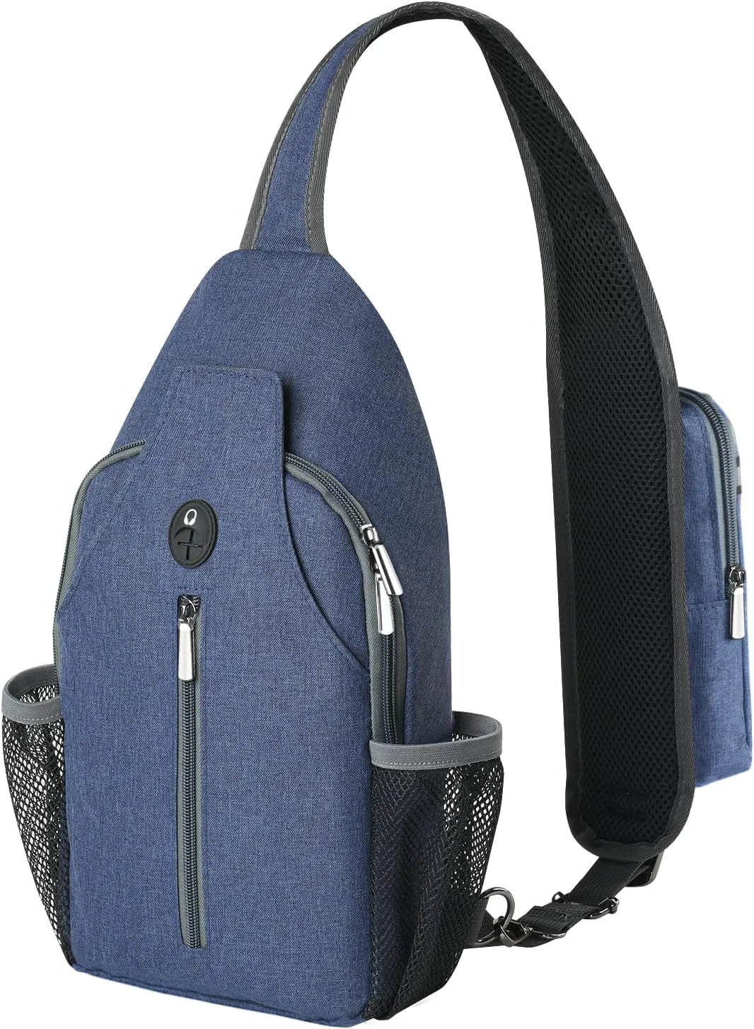 BROADREAM Men Cross Body Bags Anti Theft Sling Backpack Multipurpose Travel Essentials Hiking Chest Bag Daypack with zippers & Pockets