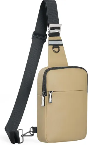 BROADREAM Upgrated Mini Sling Bag Small Crossbody Bags with RFID Blocking Waterproof Phone Chest Bag for Travel