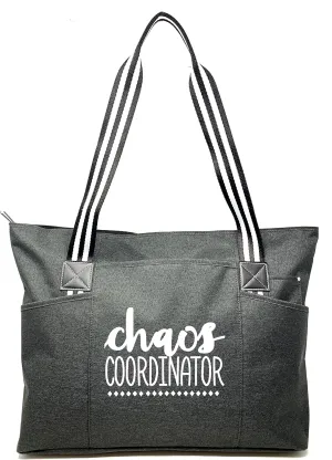 Brooke & Jess - Boss Lady Zippered Pocket Canvas Tote Bag - Gift Ideas for Female Bosses, Thank You Office Appreciation Gift