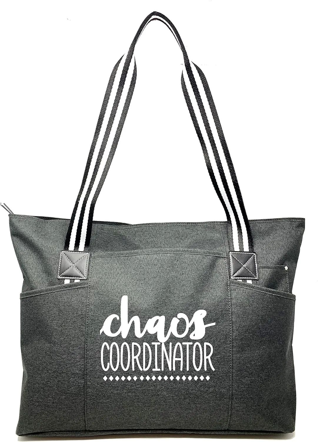 Brooke & Jess - Boss Lady Zippered Pocket Canvas Tote Bag - Gift Ideas for Female Bosses, Thank You Office Appreciation Gift