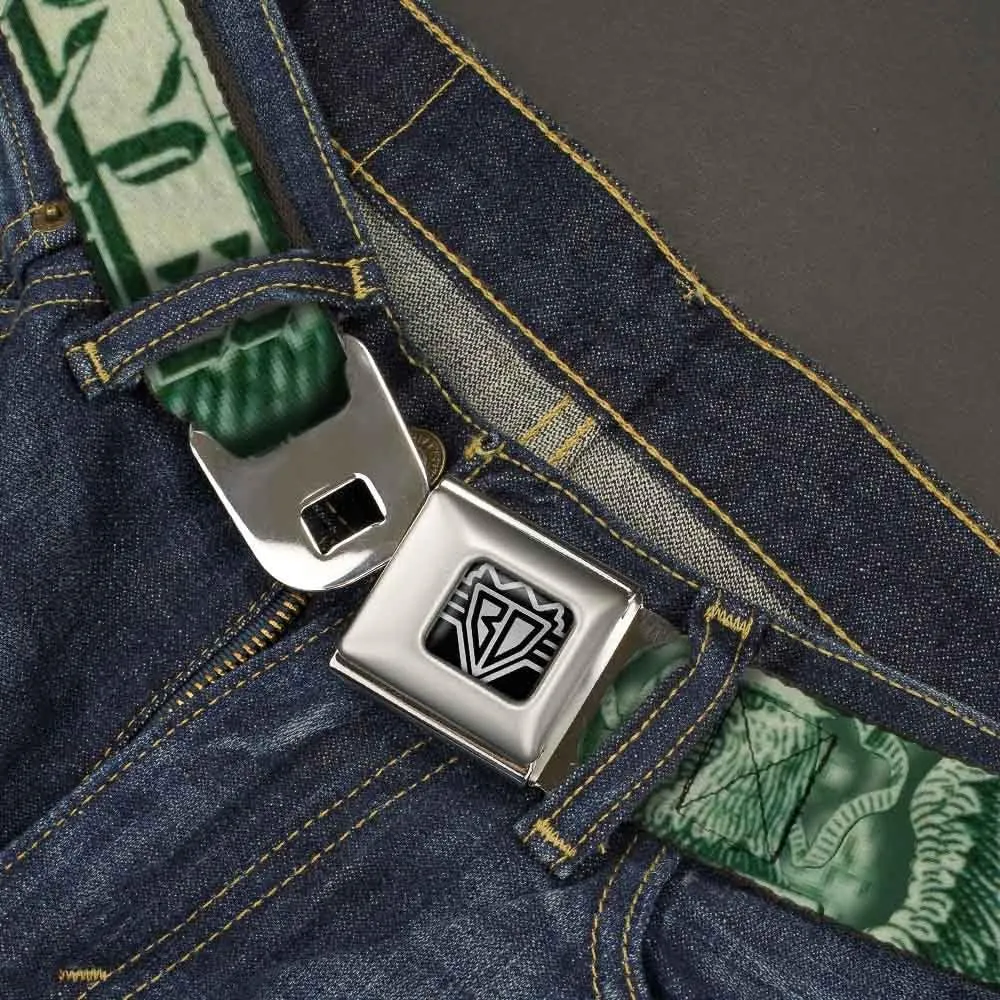 Buckle-Down Seatbelt Belt - One Dollar Bill Eye of Providence/Bald Eagle C/U - 1.0" Wide - 20-36 Inches in Length