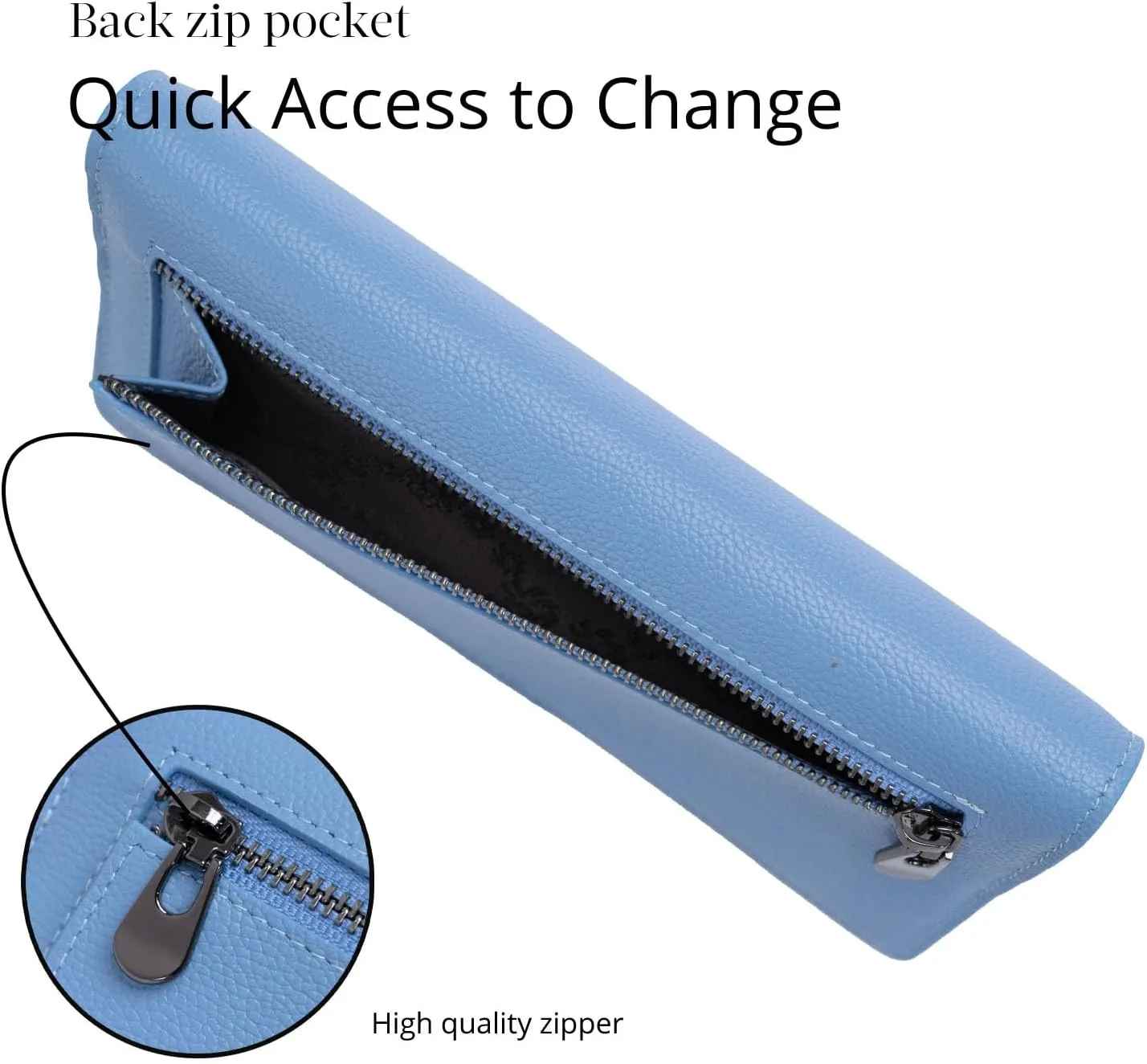 Bveyzi Ultra Slim Thin Leather RFID Blocking Credit Card Holder Bifold Clutch Wallets for Women