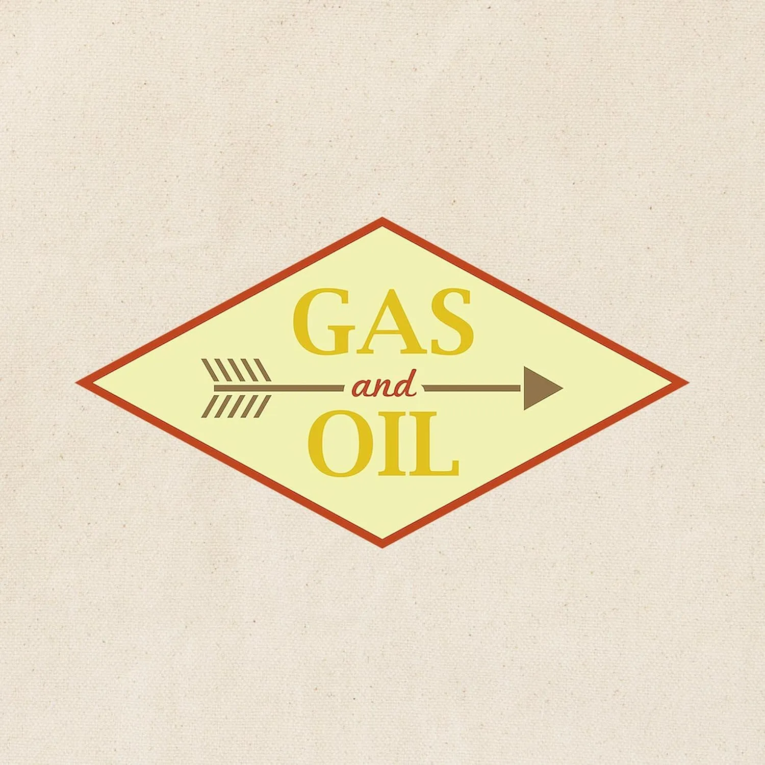 CafePress GAS And OIL Tote Bag Reusable Natural Beige Canvas Shopping Bag