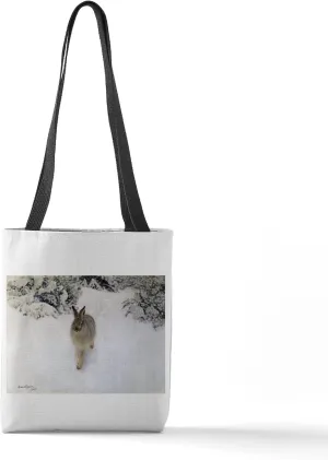 CafePress Hare In Winter, 1905 13"x13" Reusable Grocery Shopping Sling Tote Bag