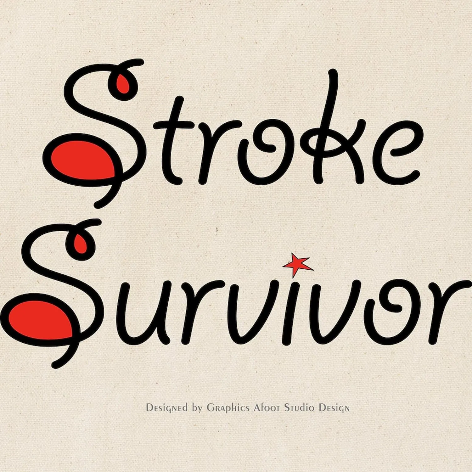 CafePress Stroke Survivor Tote Bag Natural Canvas Tote Bag, Reusable Shopping Bag