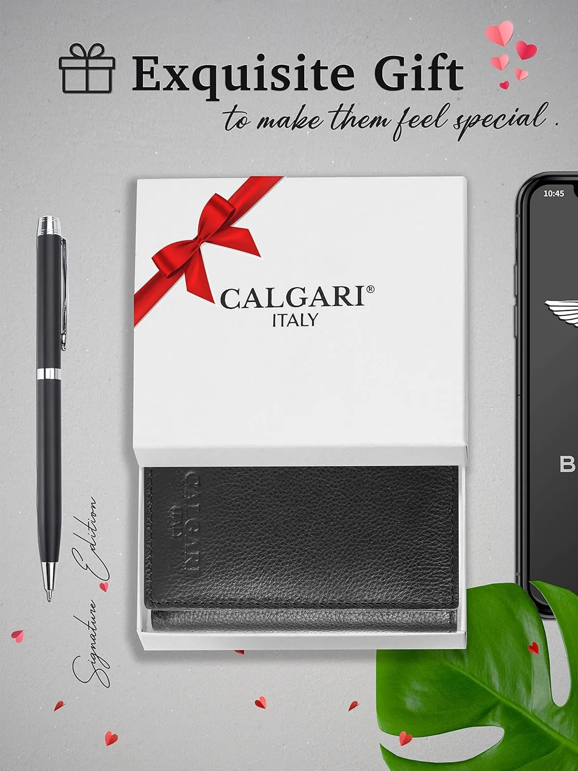 CALGARI® Italian Luxury Leather Wallets For Men | Trifold