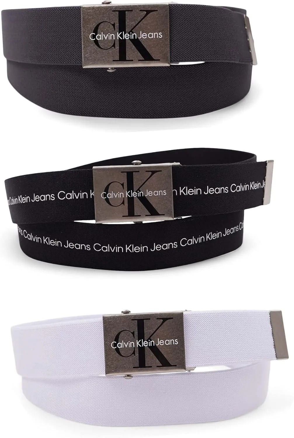 Calvin Klein Men's 38mm Web Belt with Logo