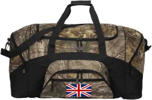Camo UK British Flag Duffel Bag Or Camo United Kingdom Gym Bag