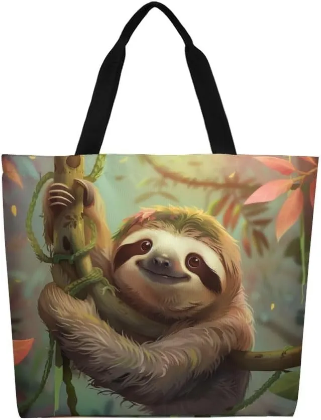 Canvas Tote Bag Large Women Casual Shoulder Bag Handbag Reusable Beach Shopping Grocery Bag For Outdoors