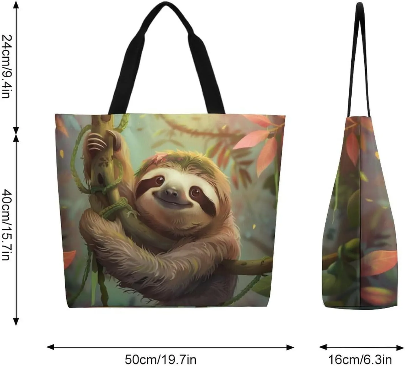 Canvas Tote Bag Large Women Casual Shoulder Bag Handbag Reusable Beach Shopping Grocery Bag For Outdoors
