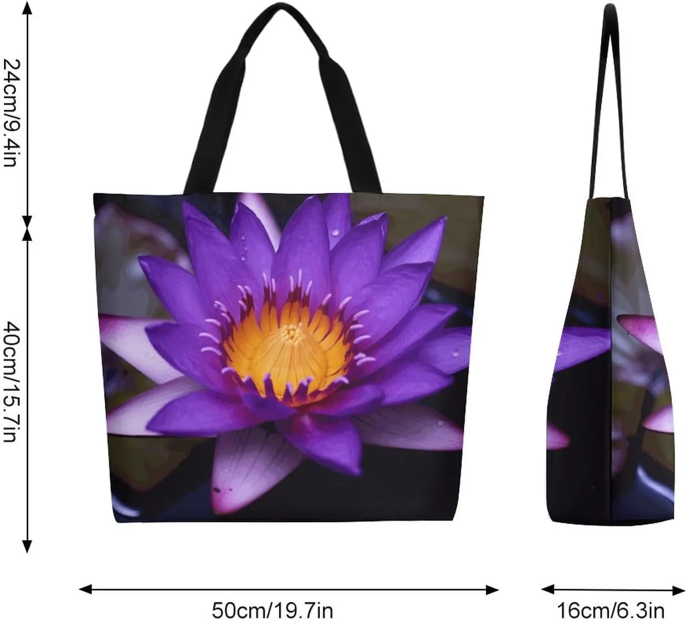 Canvas Tote Bag Large Women Casual Shoulder Bag Handbag Reusable Beach Shopping Grocery Bag For Outdoors