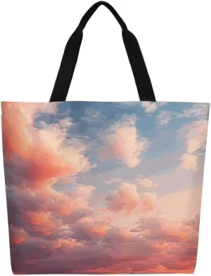 Canvas Tote Bag Large Women Casual Shoulder Bag Handbag Reusable Beach Shopping Grocery Bag For Outdoors