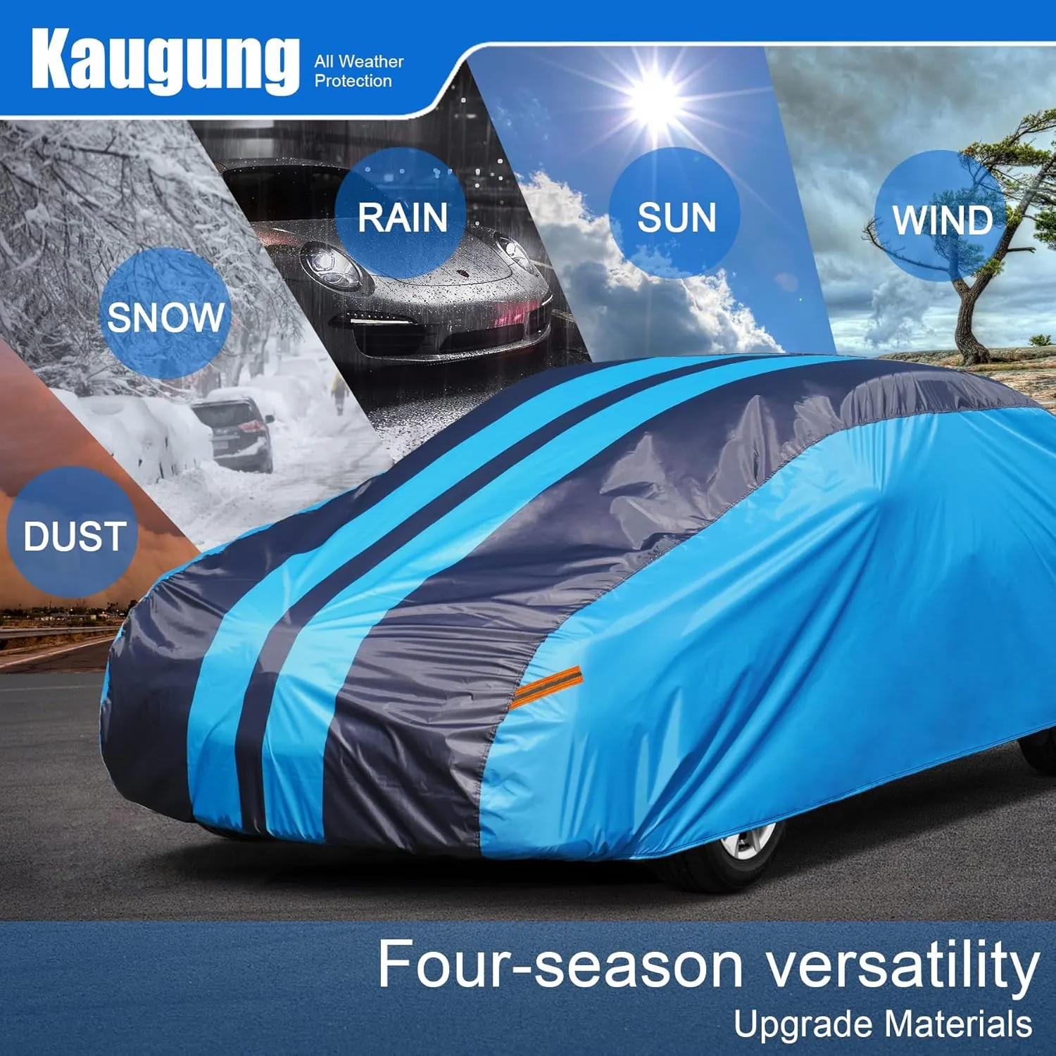 Car Cover Waterproof Custom Fit Pontiac Firebird（1982-2002）, Full Exterior Cover for Automobiles Lightweight Resistant Outdoor Sun UV Rain Dust Snow Wind Protection.