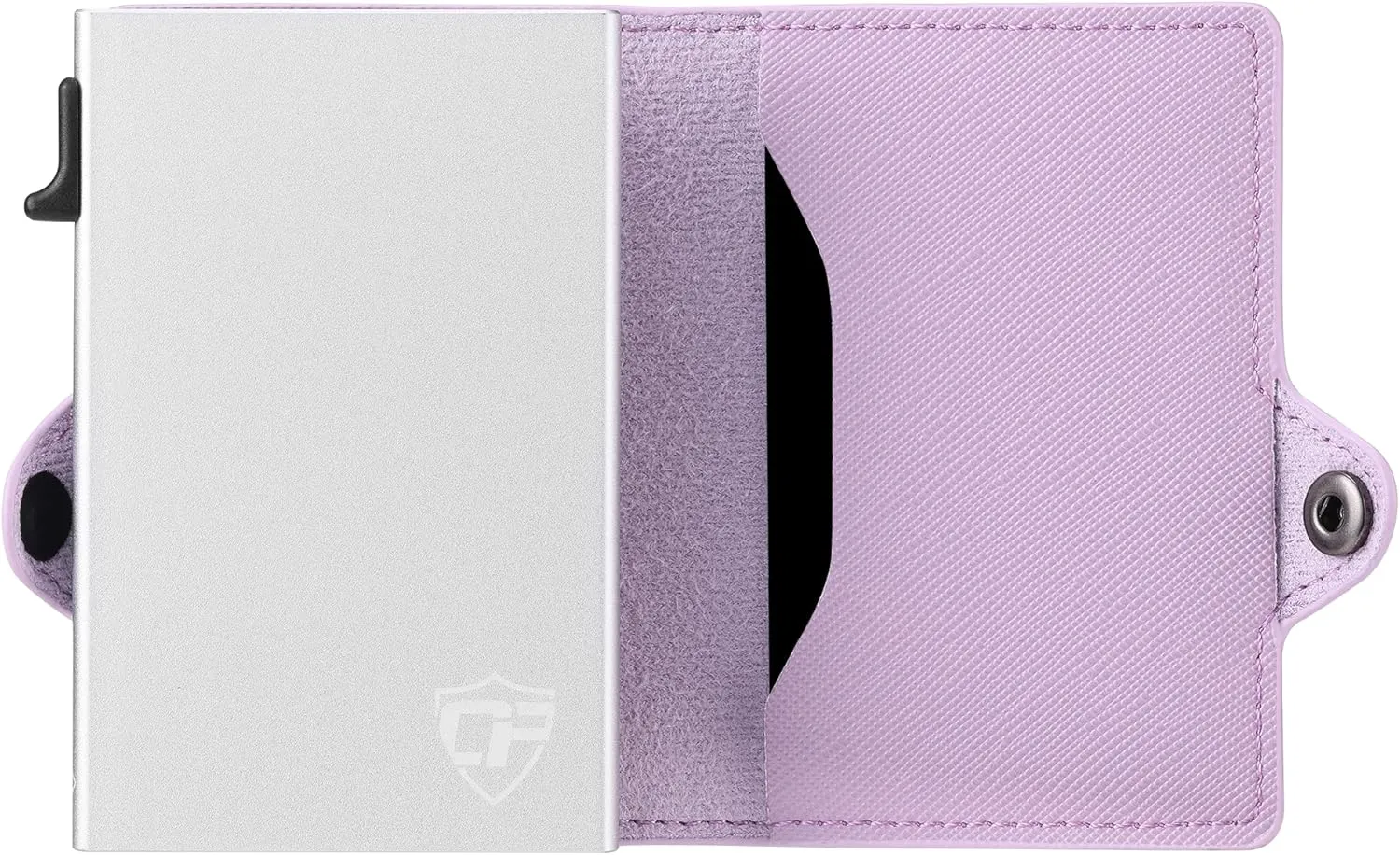 Card Blocr Small Womens Wallet, Travel Wallet Anti Theft RFID Blocking Credit Card Holder, Wallet Women in Light Pink PU Saffiano Leather