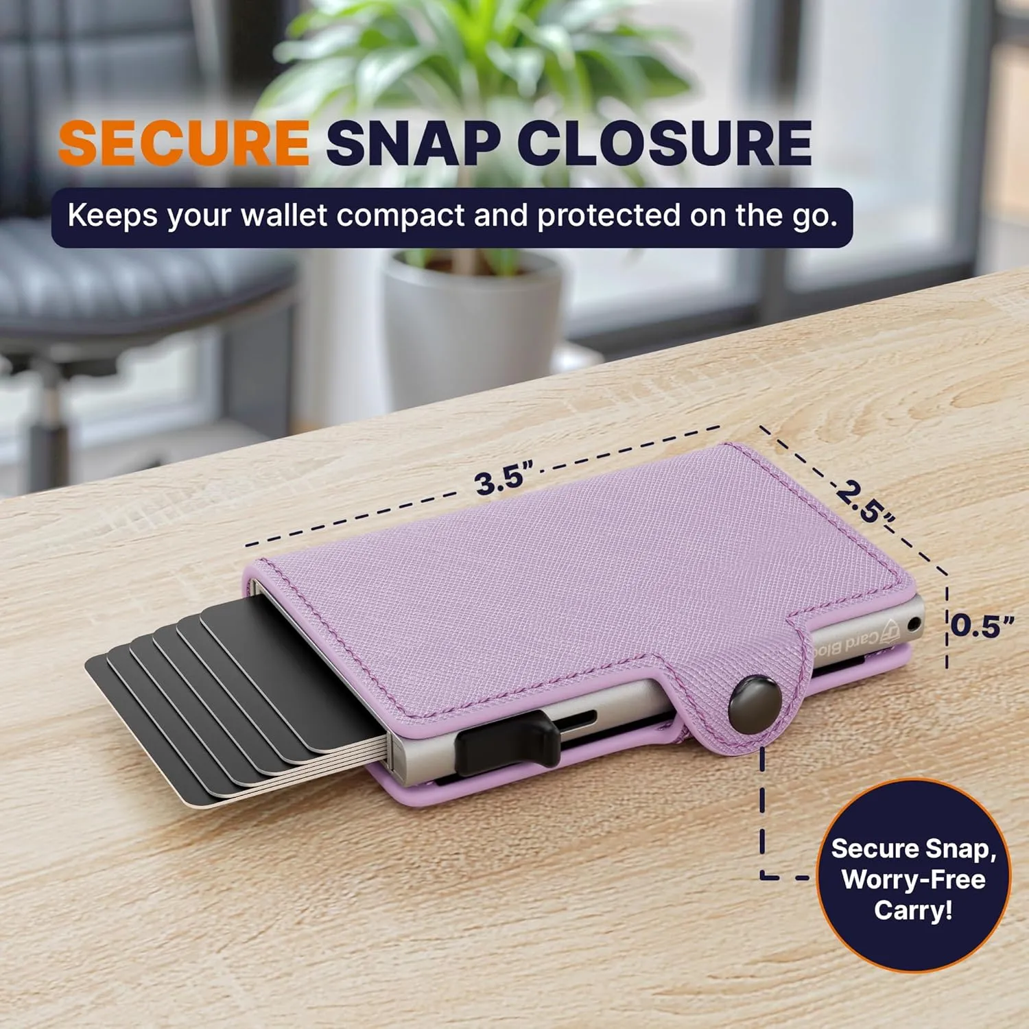 Card Blocr Small Womens Wallet, Travel Wallet Anti Theft RFID Blocking Credit Card Holder, Wallet Women in Light Pink PU Saffiano Leather