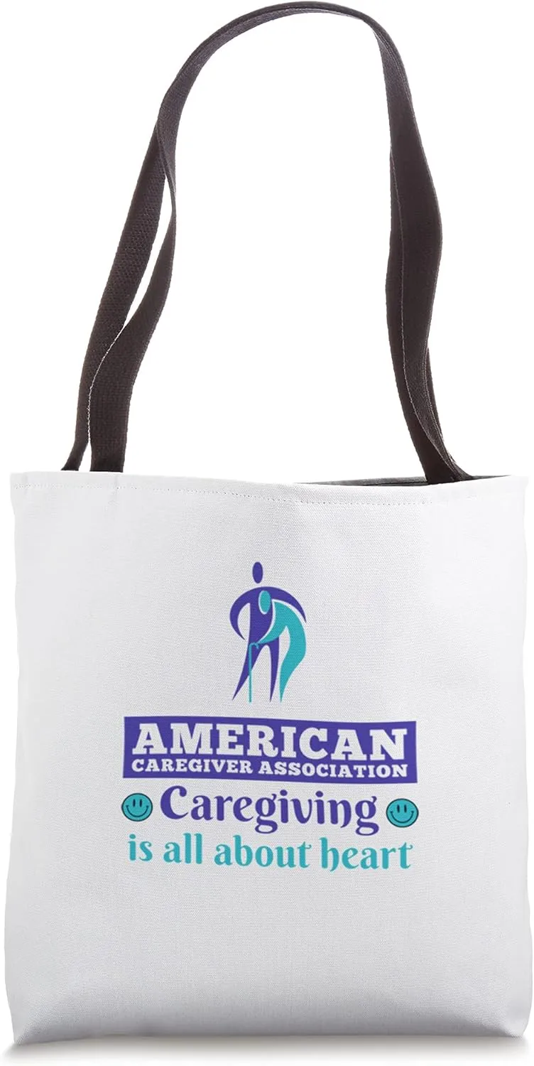 Caregiver Tote-All About Heart-Purple (Official ACA Apparel) Tote Bag