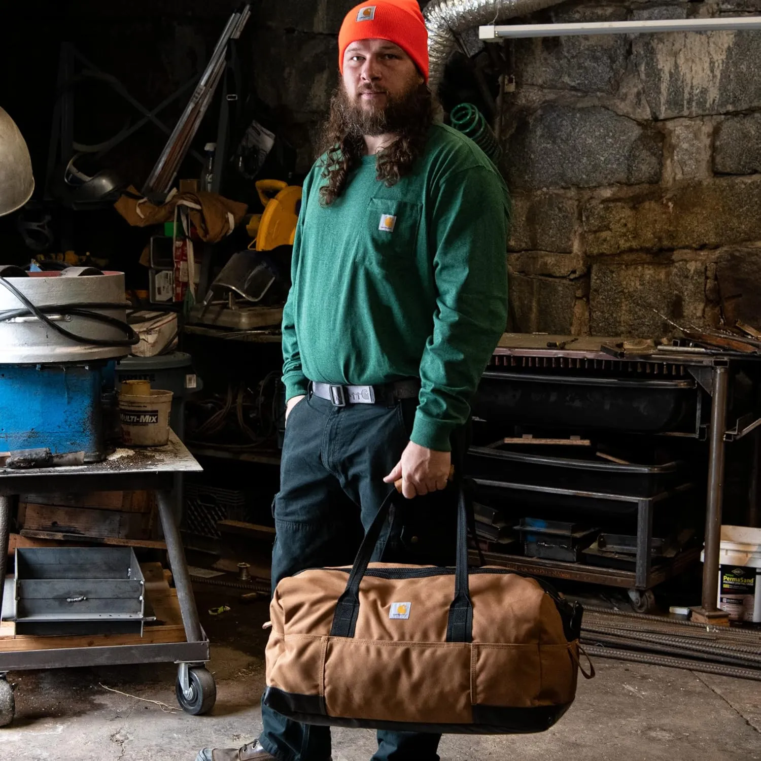 Carhartt Classic Duffels, Heavy-Duty Bag for Jobsite, Gym and Travel