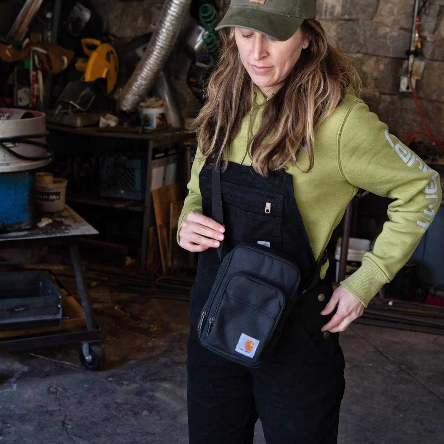Carhartt Crossbody Zip Bag, Durable, Adjustable Crossbody Bag with Zipper Closure for Men and Women