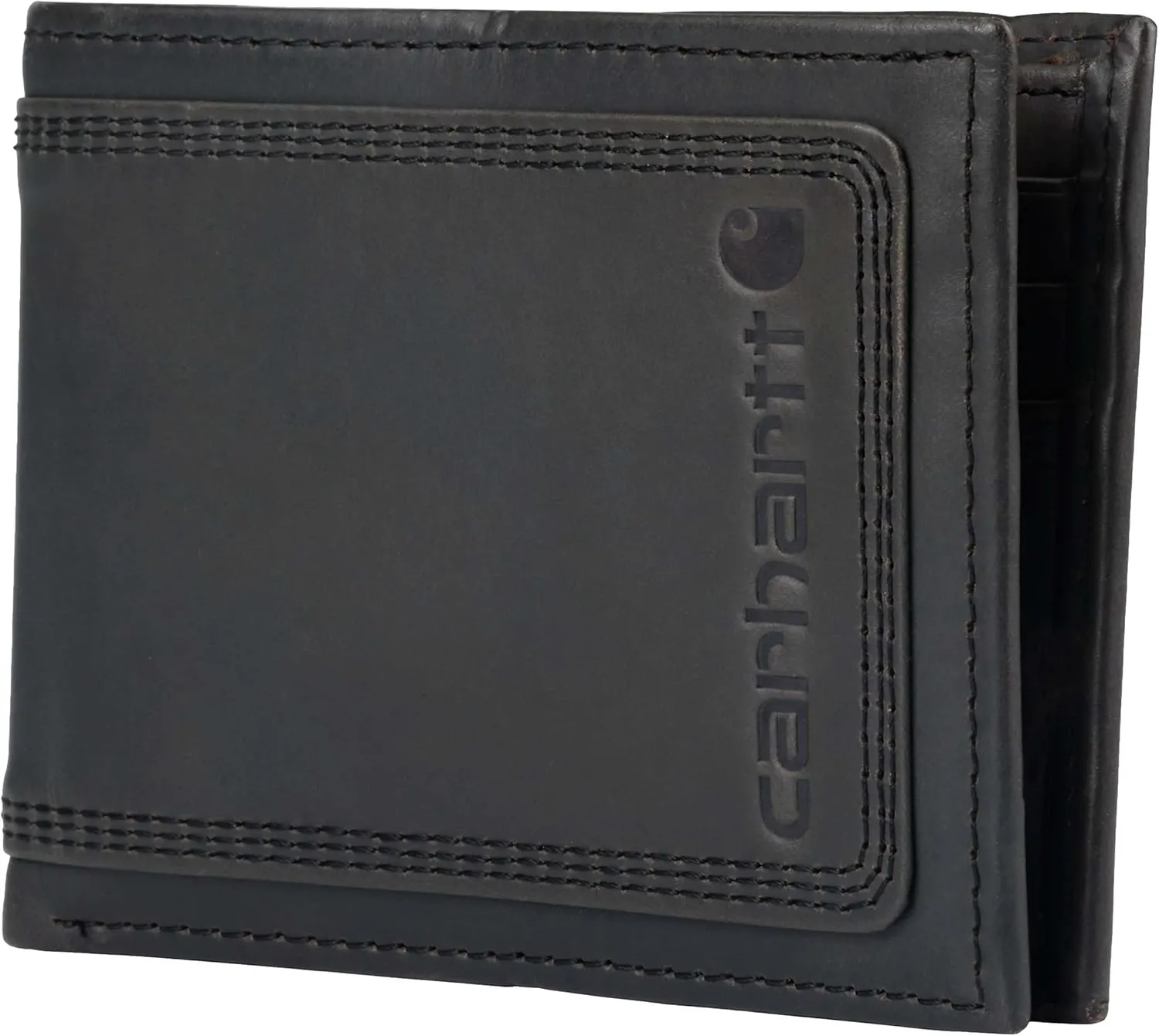 Carhartt Men's Rugged Leather Triple Stitch Wallets, Available in Multiple Styles