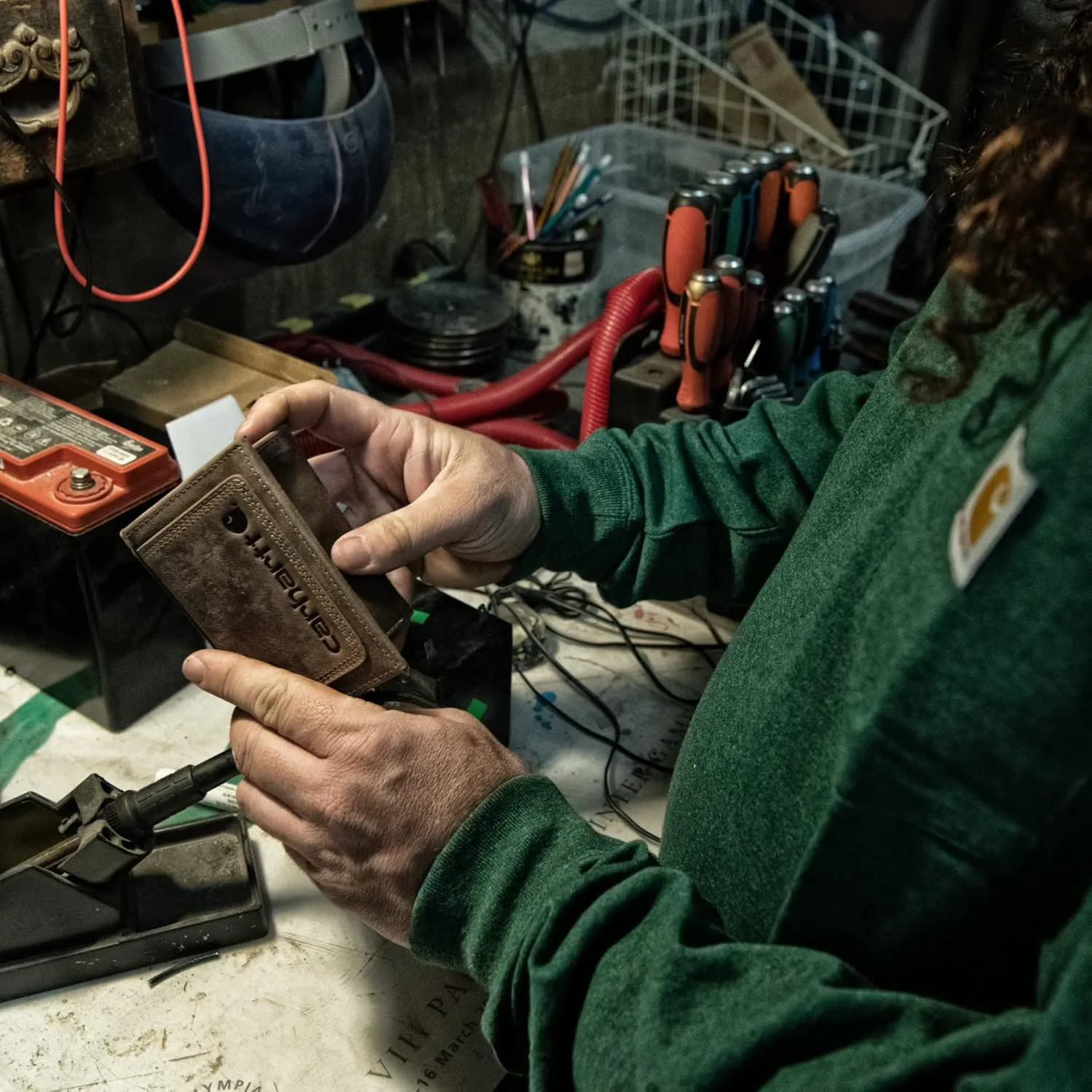 Carhartt Men's Rugged Leather Triple Stitch Wallets, Available in Multiple Styles