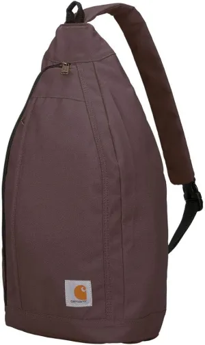 Carhartt Mono Sling Backpack, Unisex Crossbody Bag for Travel and Hiking, Wine