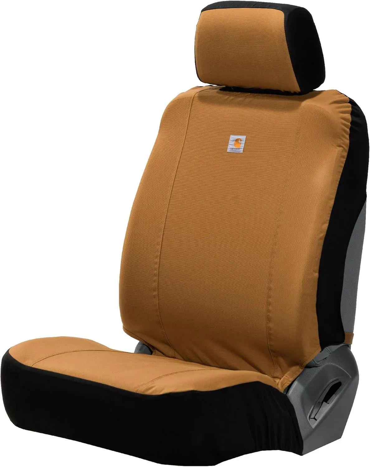 Carhartt Universal Nylon Duck Canvas Fitted Bucket Seat Covers, Durable Seat Protection with Rain Defender