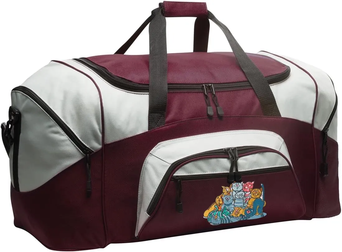 Cat Gym Bag Deluxe Cats Duffle Bag
