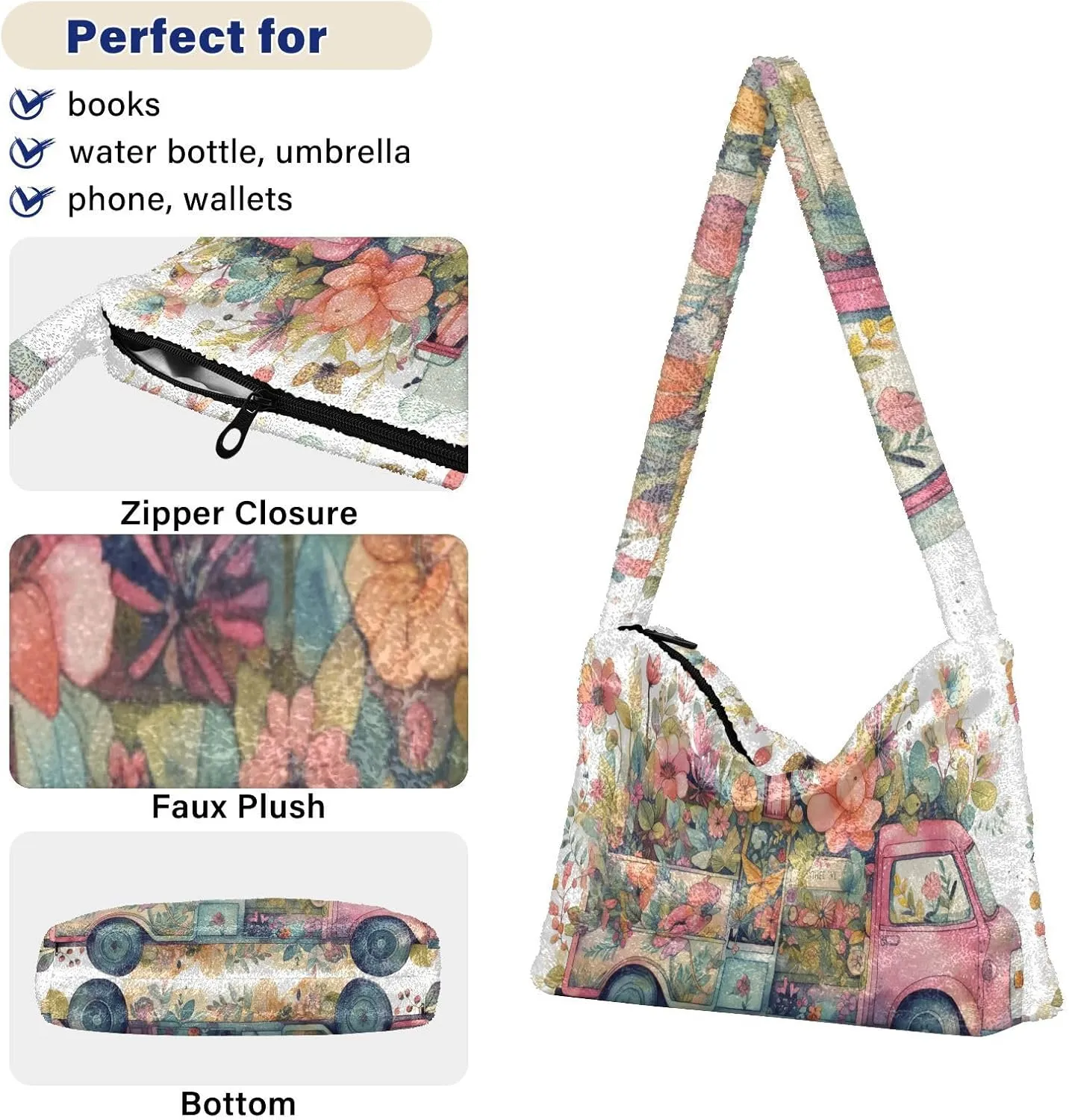 Cat on Red Crab Floating Womens Shoulder Bag, Lady Shoulder Handbag, Shoulder Tote Bag for Women