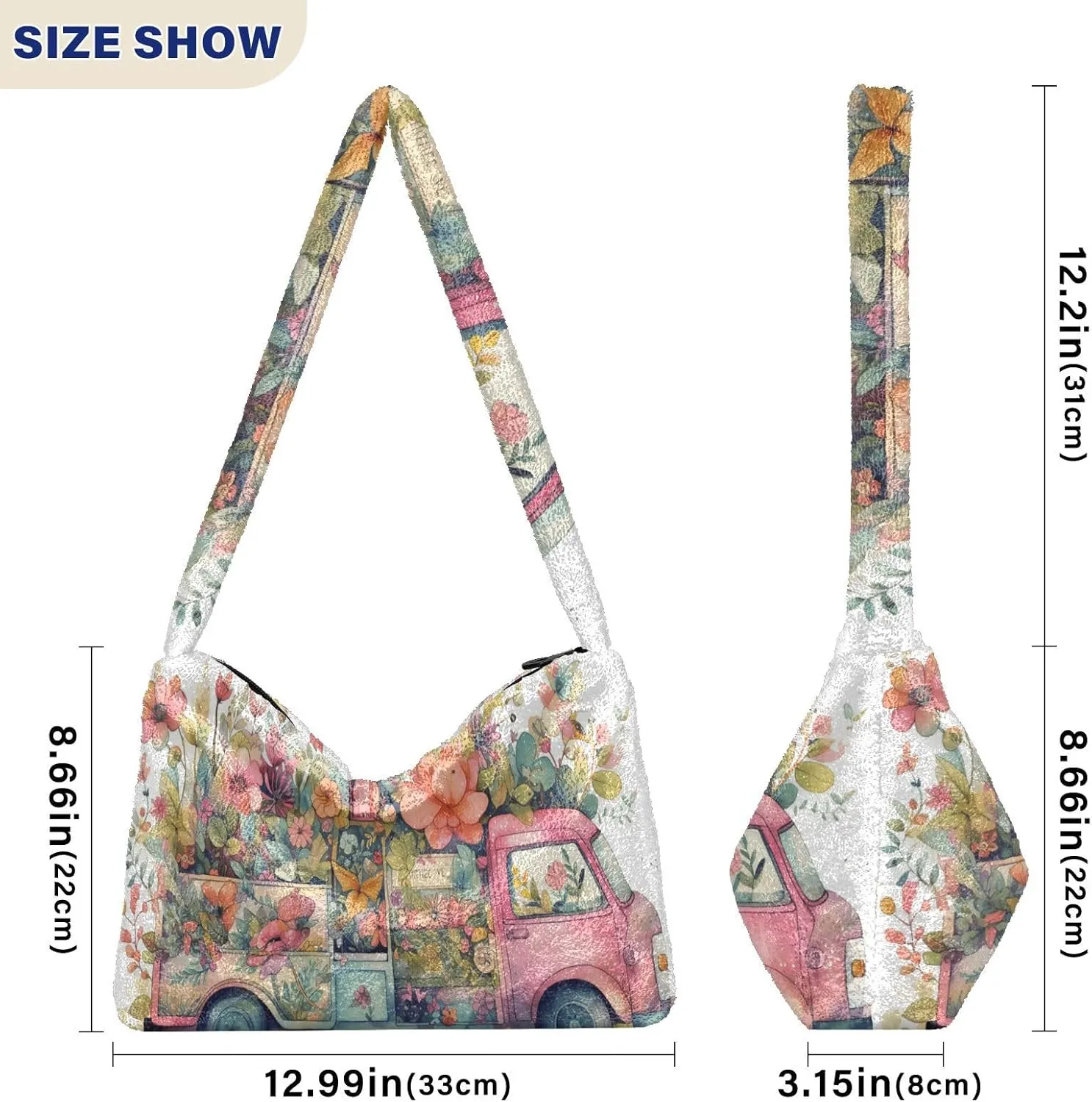 Cat on Red Crab Floating Womens Shoulder Bag, Lady Shoulder Handbag, Shoulder Tote Bag for Women