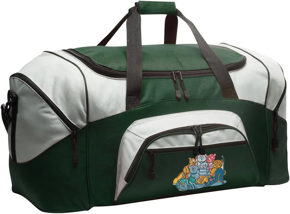 Cats Suitcase Duffle Bag Large Cat Duffel Gift Idea for Her or Him