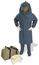Cementex CL4CK-XL Arc Flash Rated Task Wear Duffel Bag Kit with FR Treated Cotton Coveralls (No Gloves), Rating: 40 Calories, Color: Navy, Size: Extra-Large