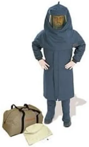 Cementex CL4CK-XL Arc Flash Rated Task Wear Duffel Bag Kit with FR Treated Cotton Coveralls (No Gloves), Rating: 40 Calories, Color: Navy, Size: Extra-Large
