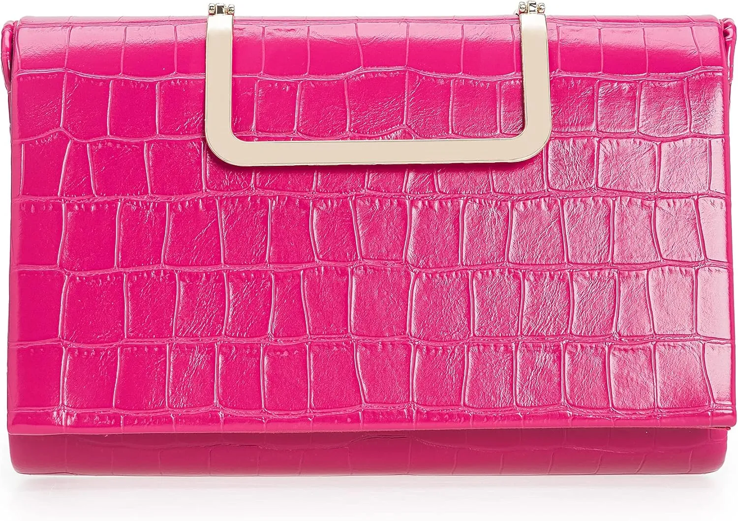 CHARMING TAILOR Small Crocodile Print Clutch Bag PU Alligator Handbag Women’s Clutch Purse