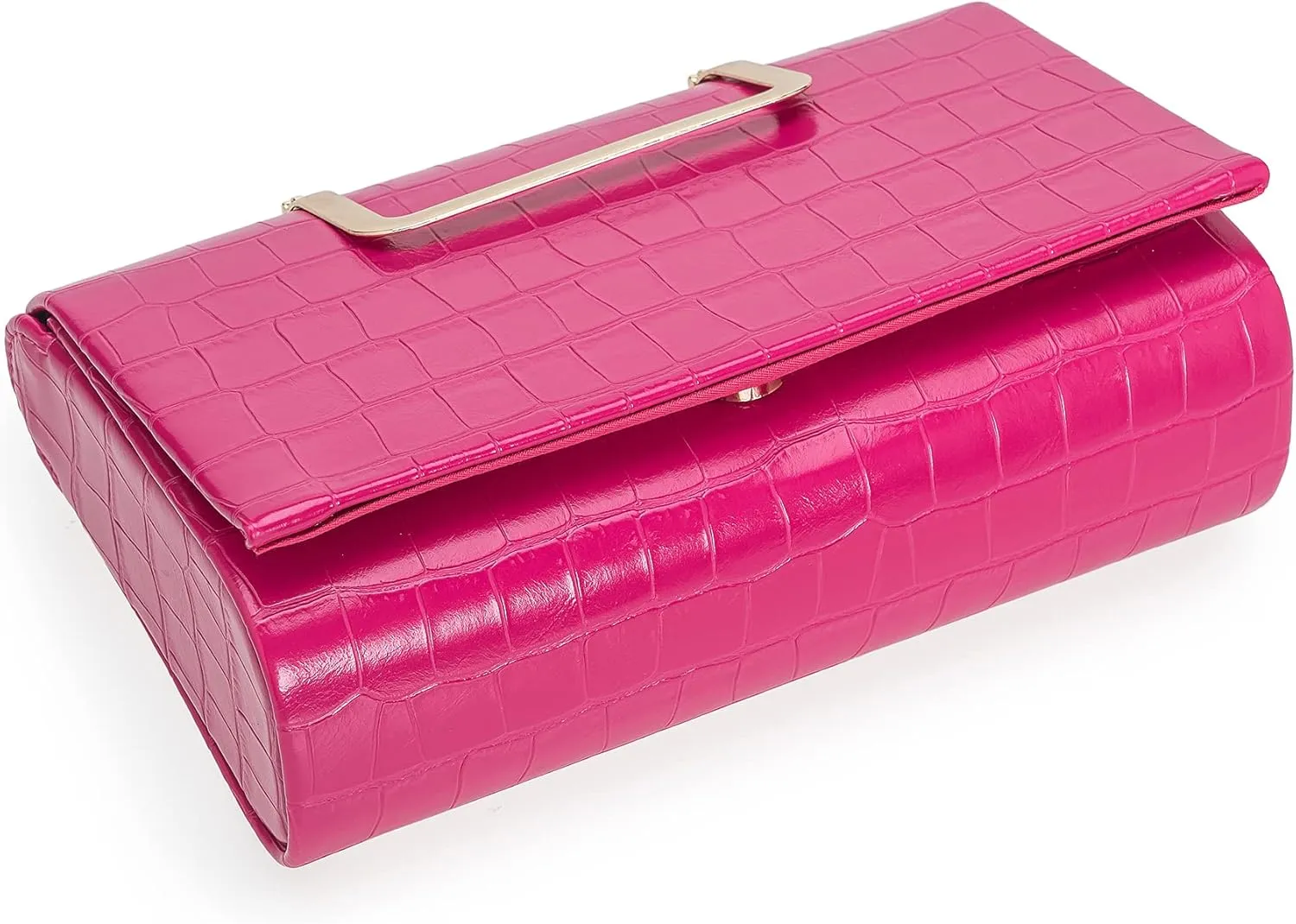 CHARMING TAILOR Small Crocodile Print Clutch Bag PU Alligator Handbag Women’s Clutch Purse