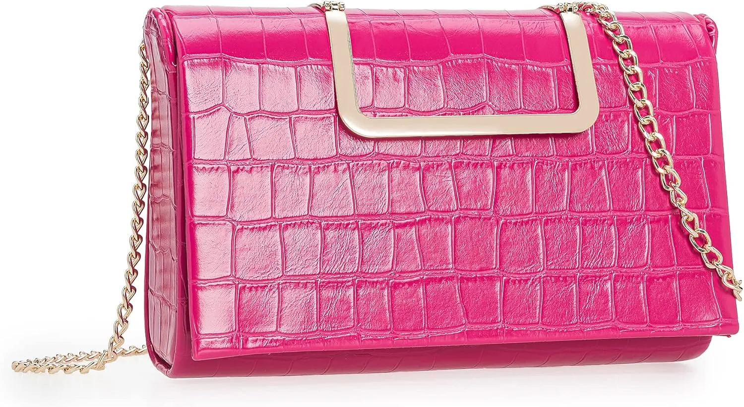 CHARMING TAILOR Small Crocodile Print Clutch Bag PU Alligator Handbag Women’s Clutch Purse