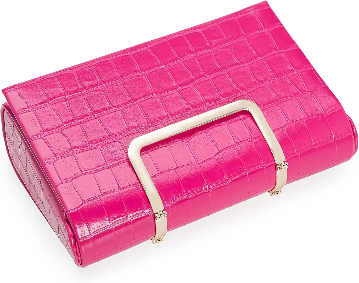 CHARMING TAILOR Small Crocodile Print Clutch Bag PU Alligator Handbag Women’s Clutch Purse