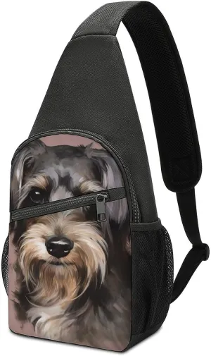 Chest Bag Sling Bag for Men Women Dog Sport Sling Backpack Lightweight Shoulder Bag for Travel